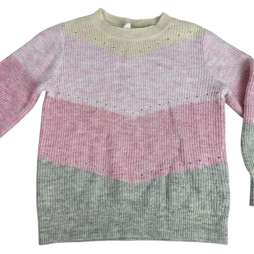 Gap Kids Small Colorblock Chevron Sweater size Small